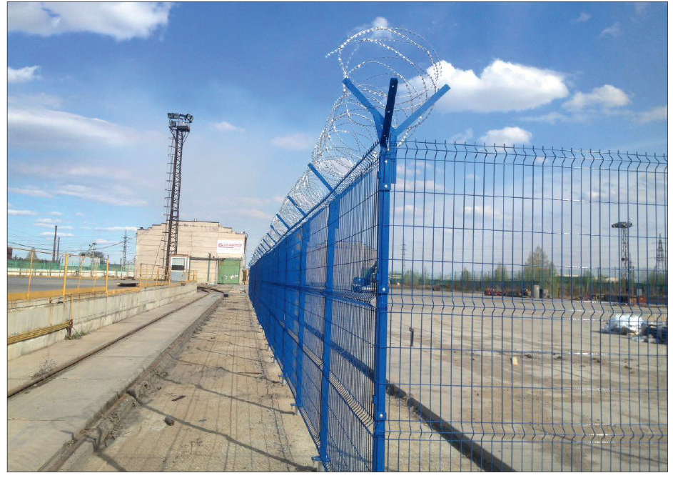 Армированная колючая лента для защиты периметра