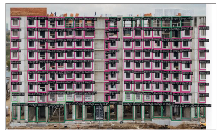 Рис. 3. Для контроля безопасности строительной площадки используют технологию мониторинга на базе ИИ