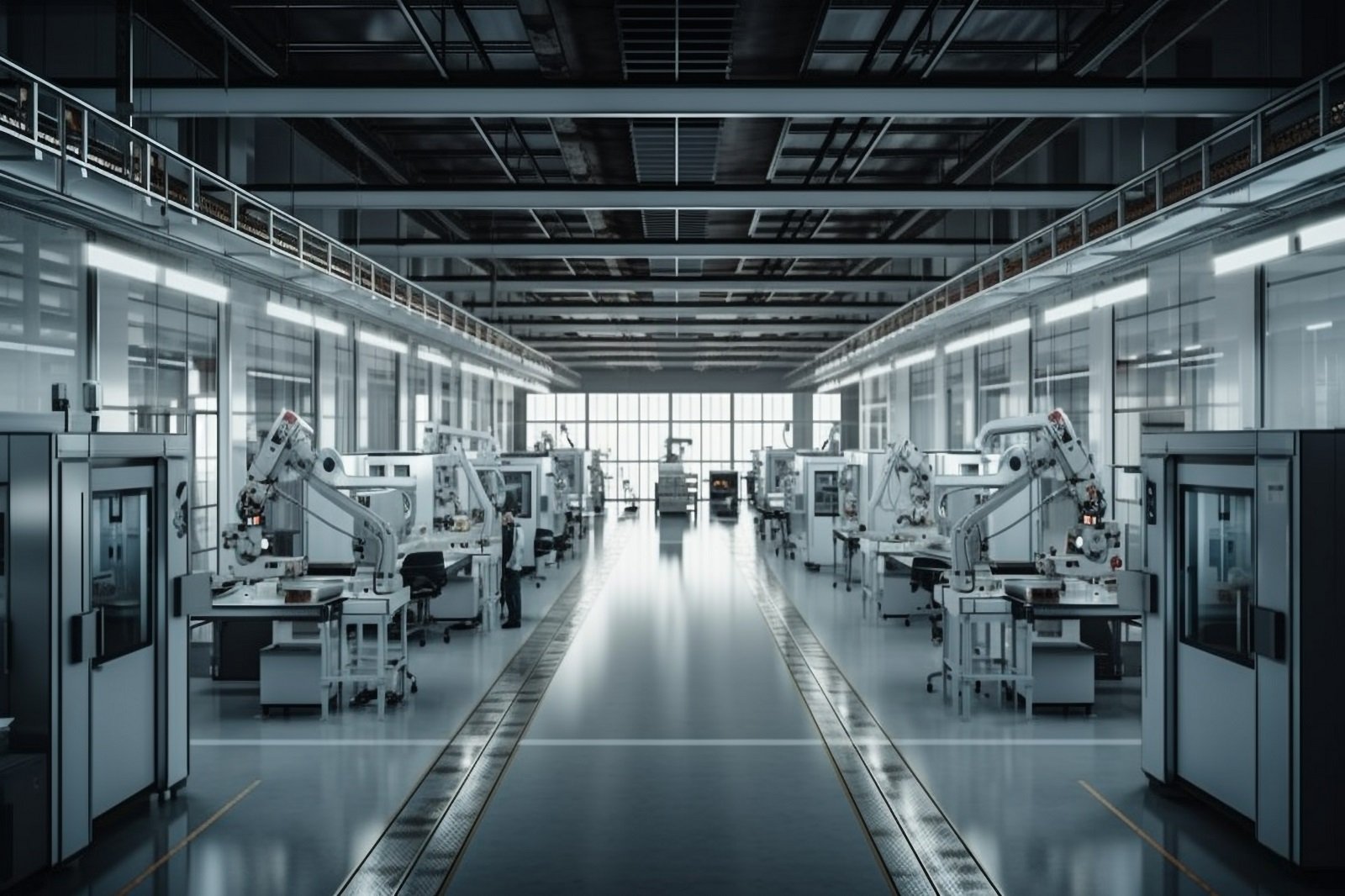 a-factory-with-a-large-machine-in-the-middle