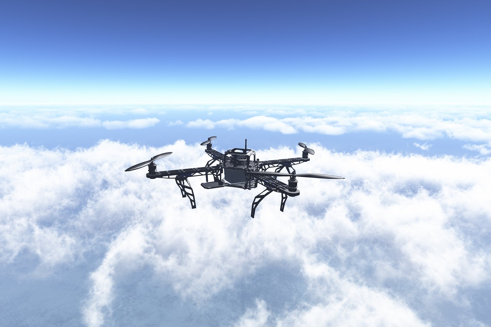 drone-flying-clouds