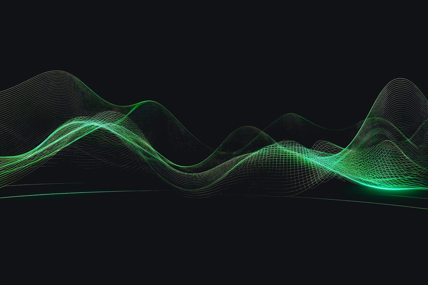 abstract-dark-background-with-green-lines-generative-ai