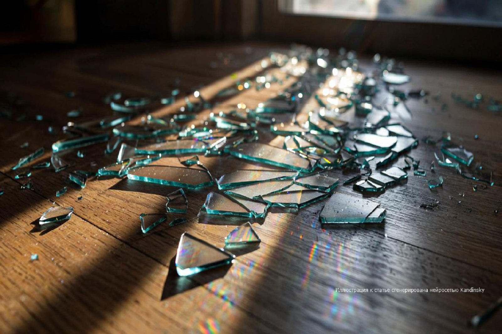 разбитое стекло