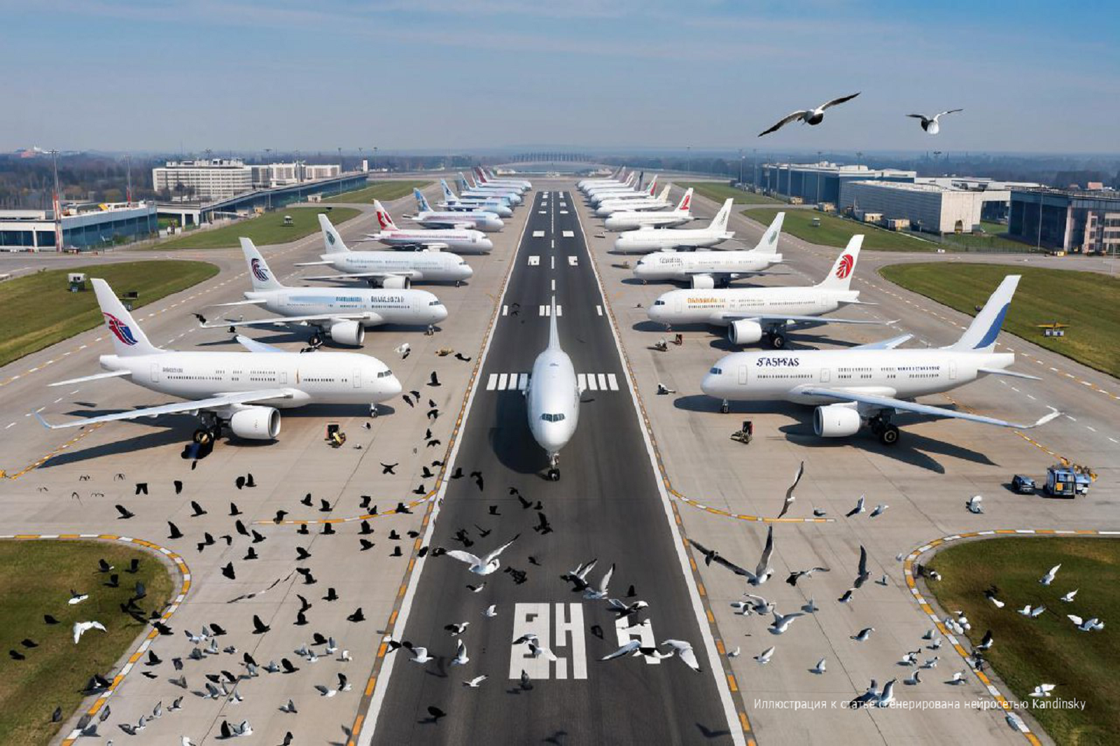 аэропорт и птицы