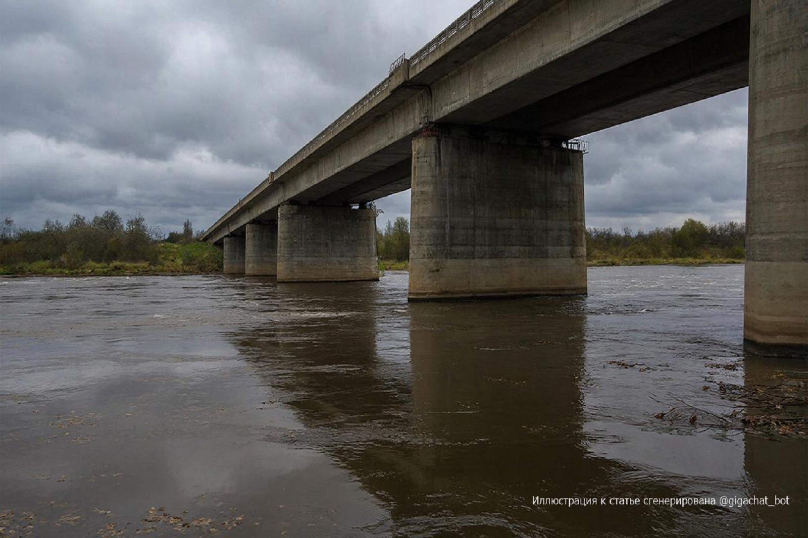 мост через реку