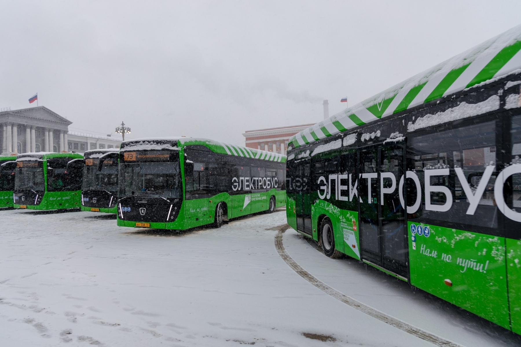10 новых электробусов вышли на маршруты Курска
